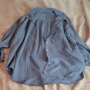 Women's Blue Casual Shirt
